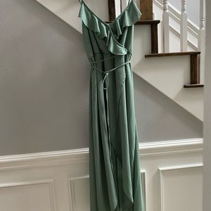 Anthropologie Paper Crane Hi-Low Dress